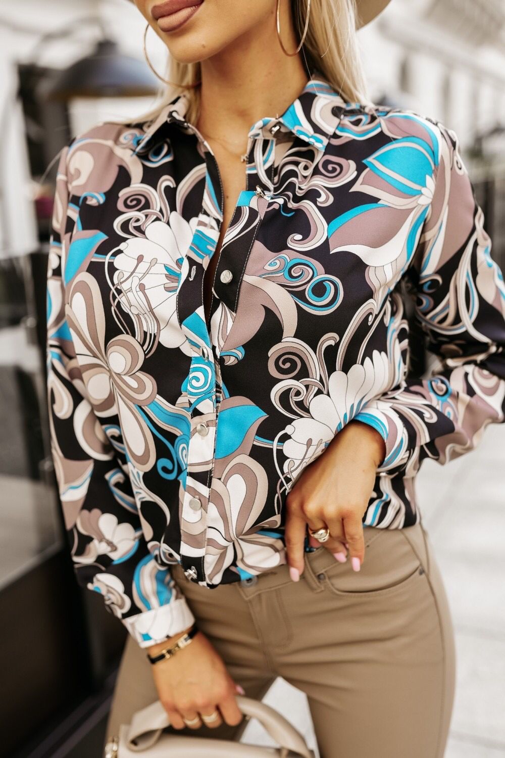 Colorful Designer Button Up Shirt