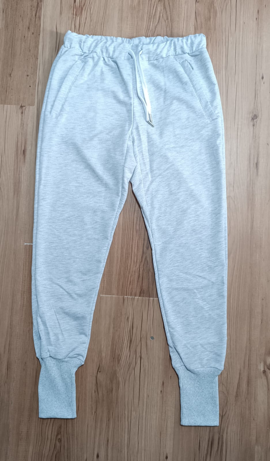 Women Elastic Waist Tapered Jogging Pants