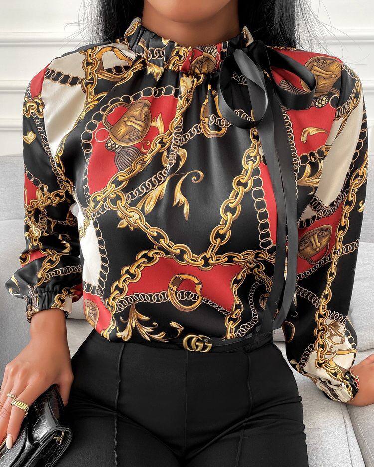 Printed Designer Elegant Blouse