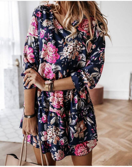 Printed Designer Mini Dress