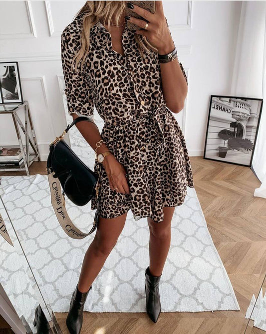 Printed Designer Mini Dress