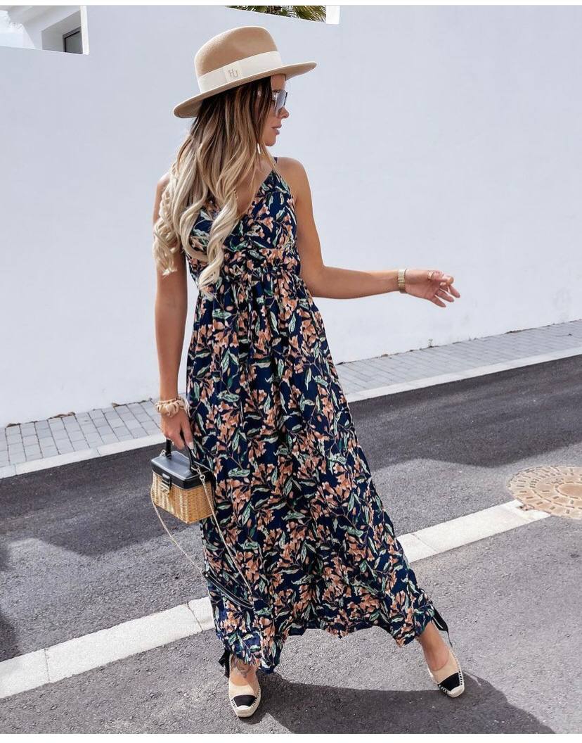 Printed Designer Strap Sundress