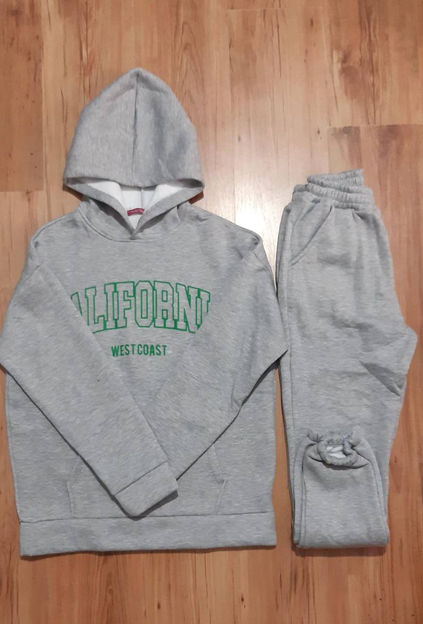 Matching Set Solid Hoodie and Pants Joggers