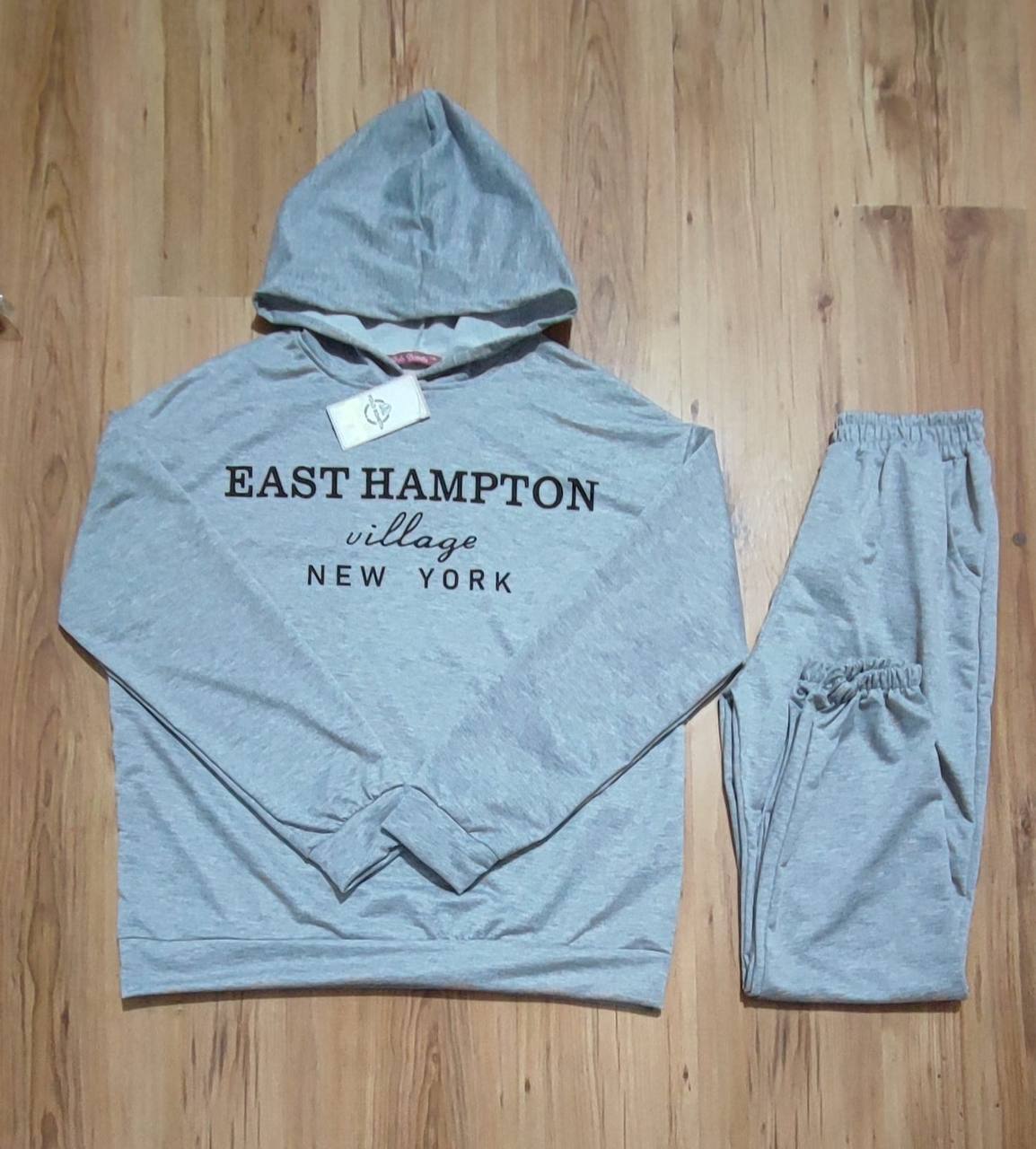 Solid Color Hoodie and Pant Matching Set