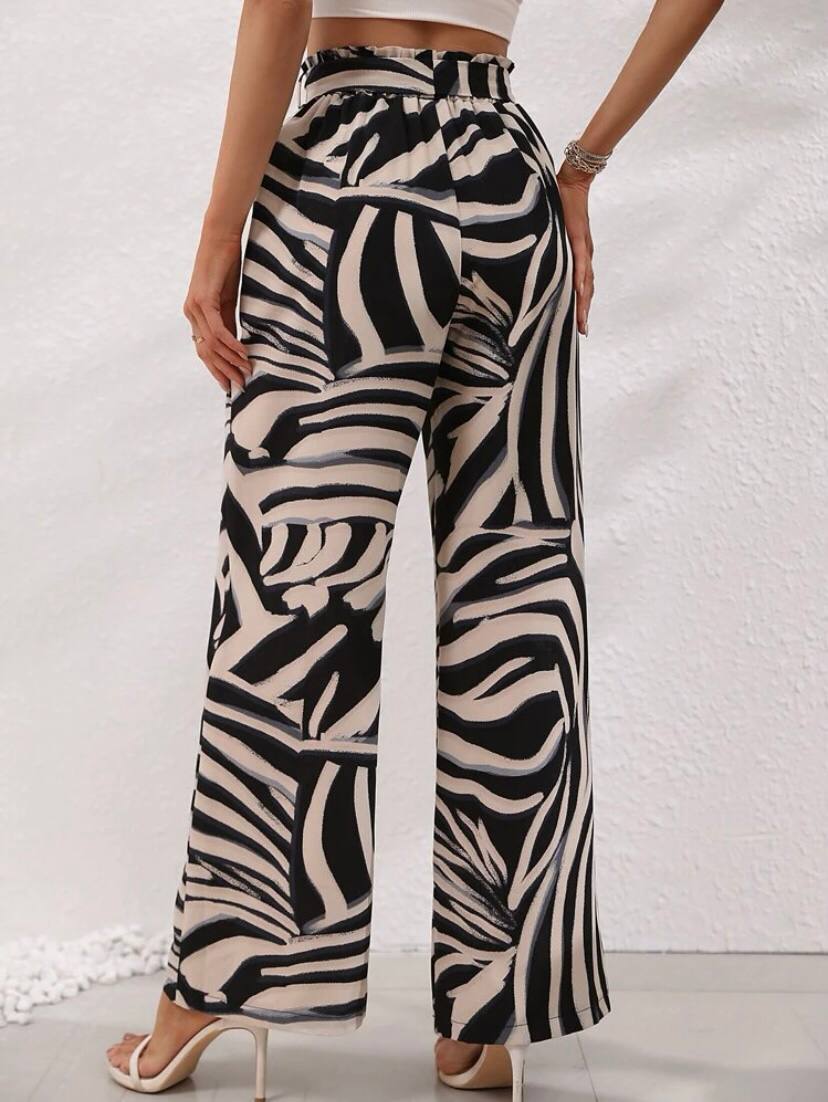 Printed Flowy Pants