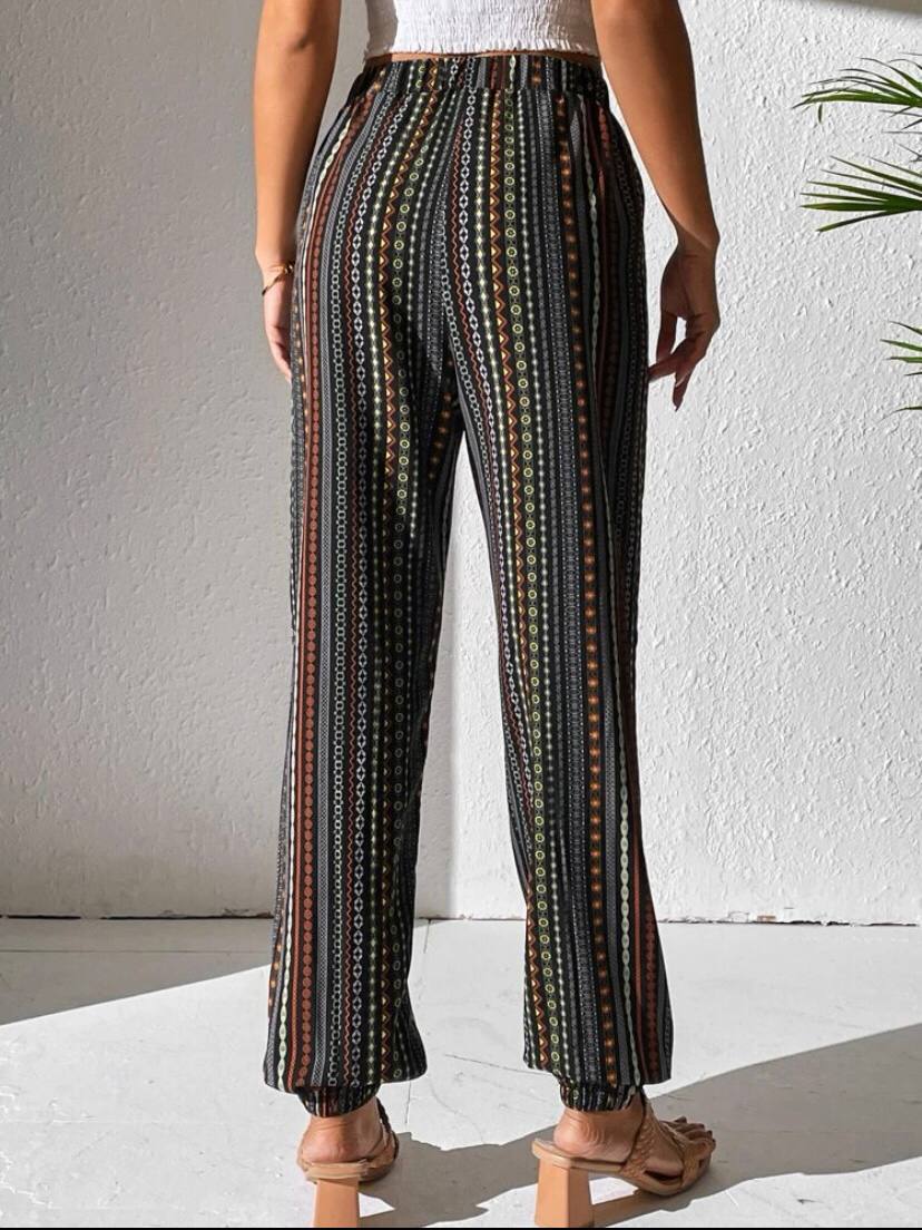 Printed Flowy Pants