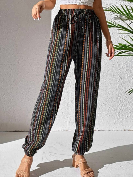 Printed Flowy Pants