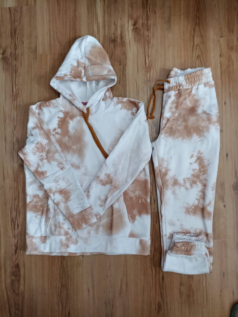 Printed Hoodie and Pants Matching Set